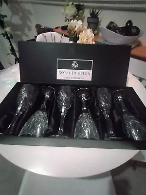 Buy Royal Doulton Crystal Stemware Wine Glasses • 80£