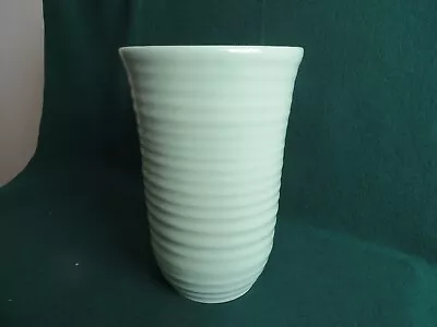 Buy Vintage Bourne Denby Celadon Green Large Ribbed Vase • 10£