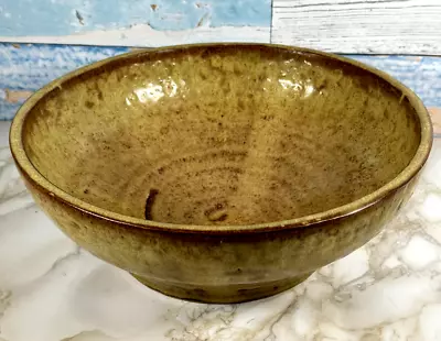 Buy Studio Art Pottery Bowl Wheel Thrown Handmade Beige Stoneware • 14.50£