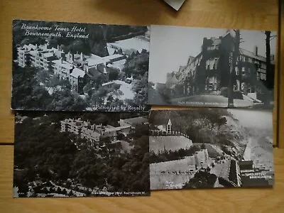 Buy 5 Old Postcards Of BRANKSOME TOWER HOTEL, Bournemouth, Dorset. • 7.99£