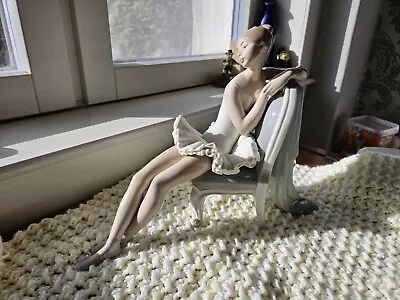 Buy Lladro  4847  Classic Dance  Ballerina Sitting In A Chair • 280£