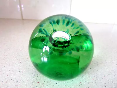 Buy Caithness Glass Paperweight STAR STONES Green 2  Tall  Etched Base Collectible • 4.50£