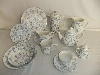 Buy C4 Pottery BHS - Bristol Blue - Vintage Fluted Tableware, Dishwasher Safe - 8D2A • 5.93£