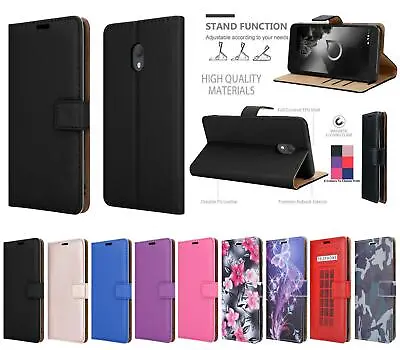Buy For Alcatel 1C (2019), 5003D Genuine Black Pink  Leather Wallet Phone Case Cover • 4.95£