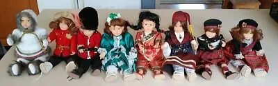 Buy Teenie Friends Dolls Of The World, Various Countries, Porcelain, 1980's Vintage • 9.47£