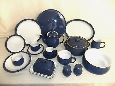 Buy C4 Denby Pottery - Imperial Blue - Dishwasher/microwave Safe Tableware - 7C2A • 6.99£