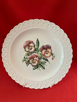 Buy 1949 W T Copeland & Sons (Spode) Cabinet Plate Pansy Pattern #2371/6 Signed • 79.04£