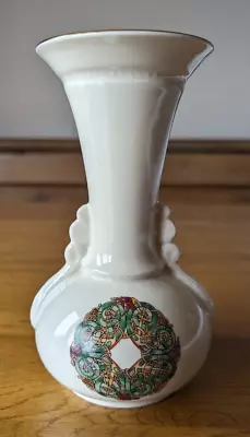 Buy CRE Irish Porcelain Vase Handmade In Galway Ireland With Celtic Pattern • 9.99£