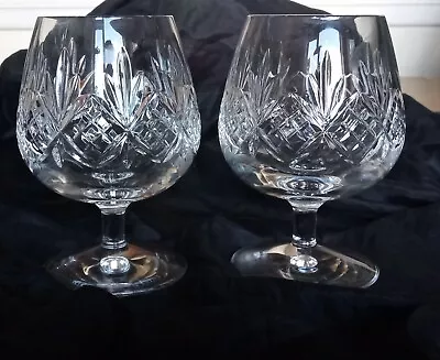 Buy Vintage Stuart Crystal Cut Glass Brandy Glasses X 2 • 19.99£