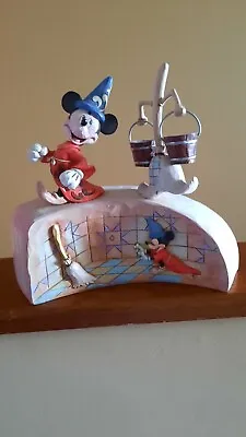 Buy Jim Shore Disney Traditions Mickey Fantasia Summoning The Stars 75th Anniversary • 50£