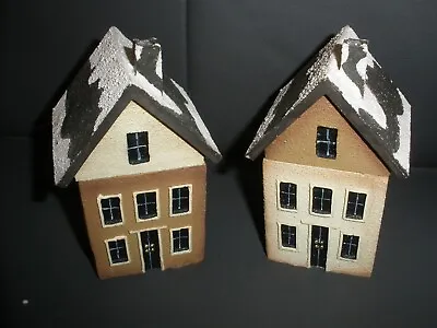 Buy Lot Of 2 Crazy Mountain Ceramic House Holder For Tealights Tealight Candles • 19.20£