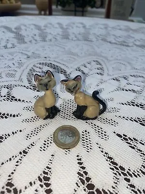 Buy Vintage Disney WADE Figurines Si And Am Siamese Cats - Lady & The Tramp • 19.99£