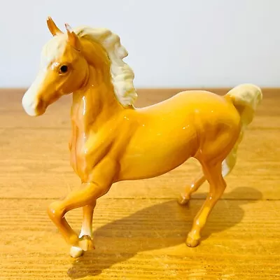 Buy Vintage Beswick Prancing Palomino Horse Figuine Arab Style Gloss Made In England • 29.99£