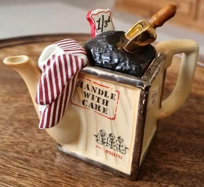 Buy Vintage Paul Cardew England Miniature One Cup Tea Scoop Teapot • 20£