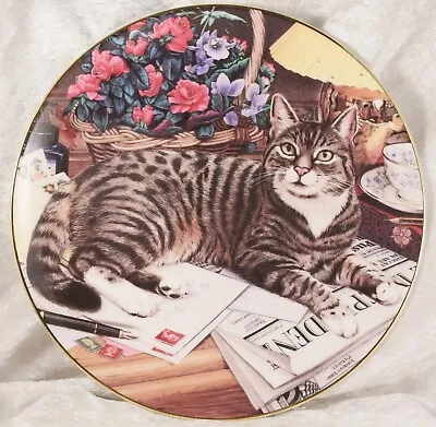 Buy Royal Doulton Plate The Independent Cat Tabby Cat  8 Inches Across   • 5£