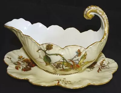 Buy A Lanterniere Limoges France Floral Gravy Boat With Underplate China  • 139.75£
