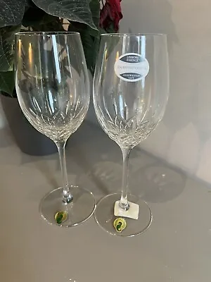 Buy Waterford Lead Crystal Lismore Essence White Wine Glasses Pair • 45£