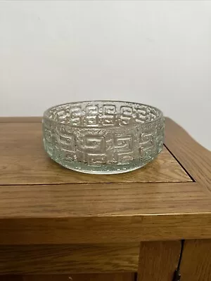 Buy Rare Clear  Riihimäen Lasi Oy 'Taalari' Glass Bowl By Tamara Aladin 1.573kg • 34.99£