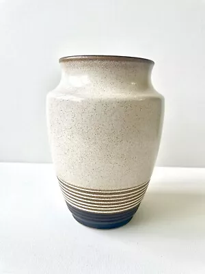 Buy Denby Stoneware Vase Ribbed Mid Century Natural Tones In Excellent Condition • 12£
