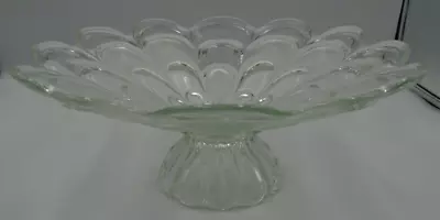 Buy Vintage Pressed Glass Bowl Art Deco Style Pattern? Bohemia Crystal? • 19.99£
