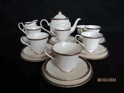 Buy Minton St James Pattern 21 Piece Tea Service 2 Pint (UK) Teapot (SET 2) • 140£