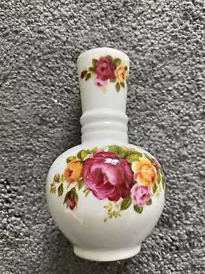 Buy Vintage Fine Bone 'Cottage Rose' Bud Vase Tall • 6£