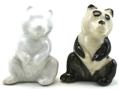 Buy Wade Panda Bears Total Of 2.   Whimsie Set 1957, And A Very Rare White Copy • 96.06£