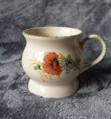 Buy Kernewek Cornish Pottery Mug Cup Small Poppy Flower Design Country Style 8 Floz • 7.50£