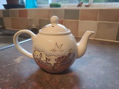 Buy Arthur Wood Noah's Ark Teapot With Lid Tiger Giraffe Elephant Dove England • 45£