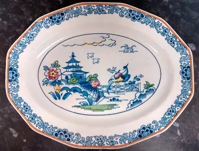 Buy VINTAGE 12-Sided Serving Platter 10 X 8  Inch BOOTHS Pagoda Pattern • 12£