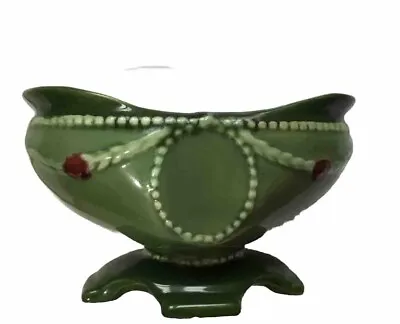 Buy Eichwald Pottery Oval Lidded Bowl Swags & Flowers Decoration 11cm Wide • 9.99£
