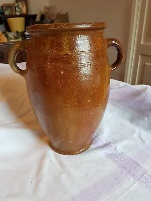 Buy Large Antique 18th – 19th Century Salt Glazed Stoneware Storage Jar • 39.99£