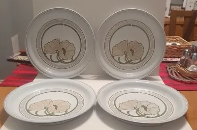 Buy Denby England Dinnerware  Deauville  Pattern Stoneware Dinner Plates Vintage X 4 • 25£