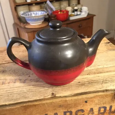 Buy Vintage Small Dark Red & Black Teapot – Price Kensington – Great! • 4.99£