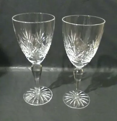 Buy Doulton International Crystal S/S Hand Cut Wine Glasses Boxed • 30£