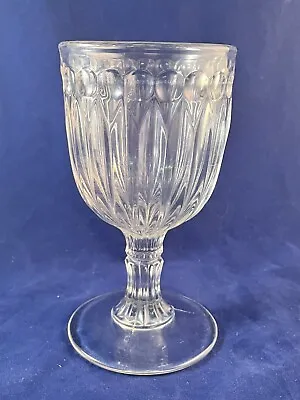 Buy Antique 1860’s Flint Glass “Brooklyn” Goblet • 52.84£