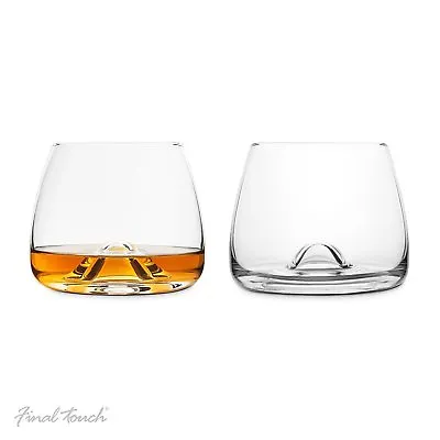 Buy Final Touch 100% Lead-free Crystal WHISKY GLASSES Drinking Set With DuraSHIELD • 18£