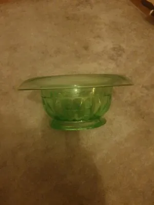 Buy Vintage Green Glass Urn Berry Bowl From George Davidson's 1930s Art Deco • 15£