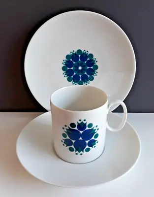 Buy Vintage Thomas Germany (Rosenthal) Pinwheel Porcelain Trio -  Cup Saucer Plate • 11.95£