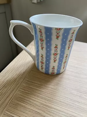 Buy Cath Kidston Ditsy Floral Blue/White Mug By Queens Immaculate Bone China • 2.99£
