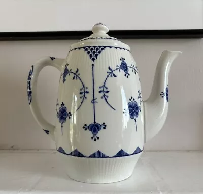 Buy Furnivals Denmark Blue And White Coffee / Tea Pot • 12.95£