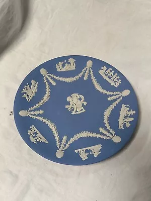 Buy Wedgwood Blue Jasperware Cherub Plate Unboxed, Good Condition, 9  Diameter • 8£