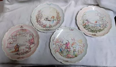 Buy ROYAL DOULTON THE WIND IN THE WILLOWS FULL SET X 4 BONE  CHINA PLATES • 10£