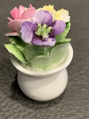 Buy Vintage Royal Adderley Flower Bouquet Floral Bone China England Miniature 2.25” • 10.59£