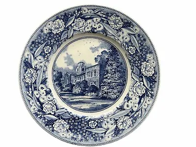 Buy Wedgewood Dinner Plate Blue White Mason Hall Of Chemistry Pomona College 10.75” • 40.48£