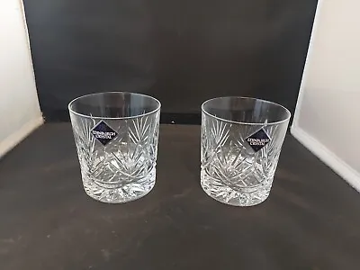 Buy EDINBURGH Crystal - SERENADE Cut -  2 X  Tumblers / Glasses - 3 1/2  Tall • 24.99£