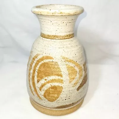 Buy Vintage Stoneware Salt Glazed/Rustic Style Hand Thrown/Signed MC Pottery Vase • 33.66£