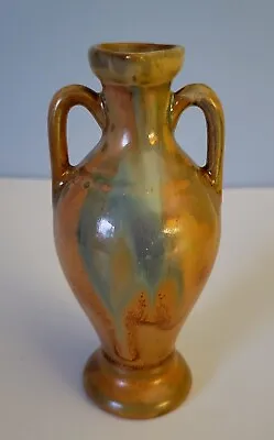 Buy Vintage Denbac Art Pottery Mini Amphora Drip Glaze Vase Cointreau Freres France • 33.70£