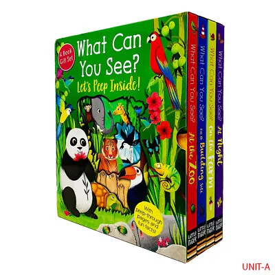 Buy Peep Inside What Can You See? Series 4 Books Collection Box Set (At The Zoo, At • 13.49£