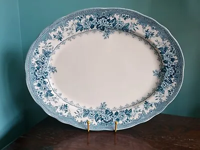 Buy Late Mayers Losol Colwyn Blue And White Platter Antique 40cm FREE P&P 1 Of 2 • 15£